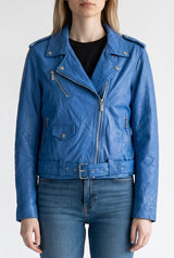 Chaqueta Tipo Biker Cuero