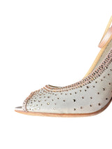 Zapatos Peep Toe con Strass