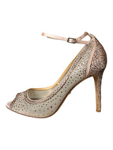 Zapatos Peep Toe con Strass