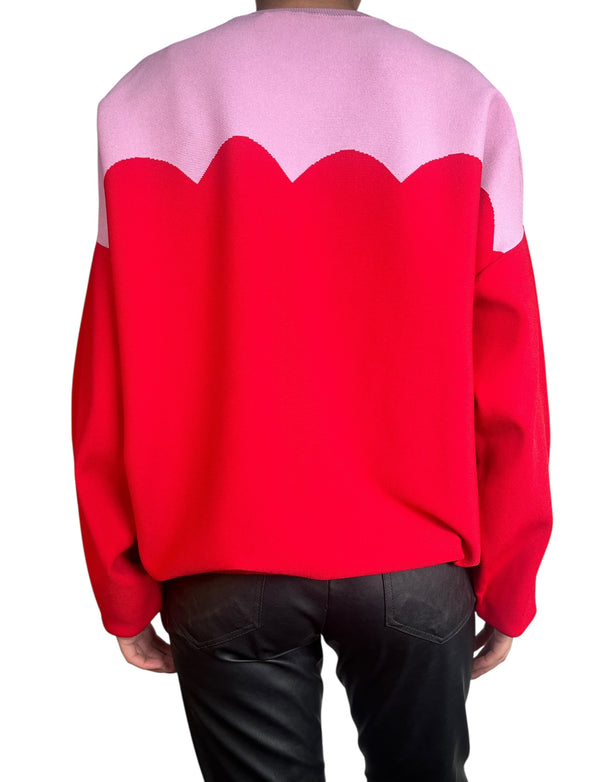 Sweater Collorblock Scalloped