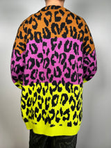 Sweater Leopardo Multicolor Oversize