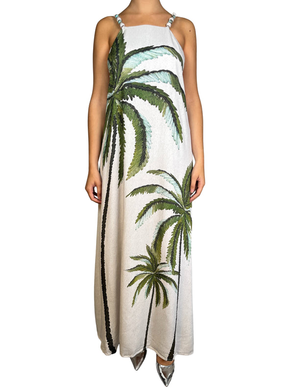 Vestido Viscosa Palmeras