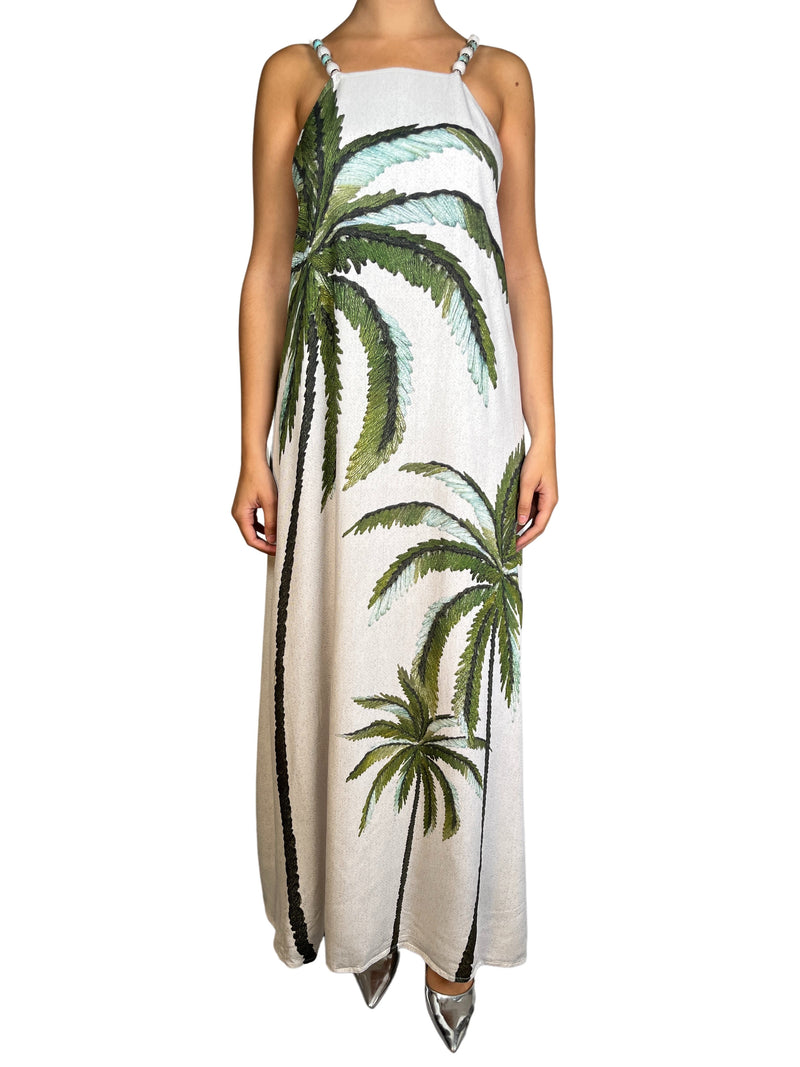 Vestido Viscosa Palmeras