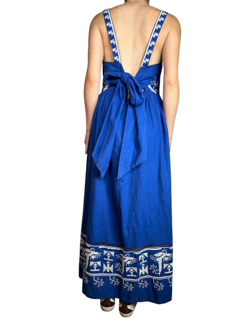 Vestido Lino Bordado