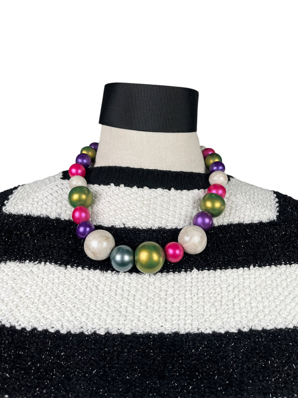 Collar Esferas Multicolor