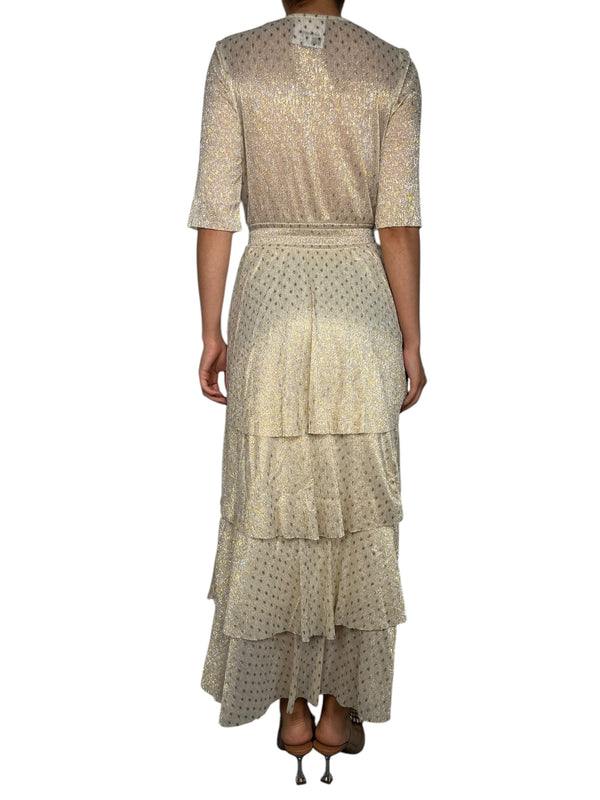 Vestido Foil Gold