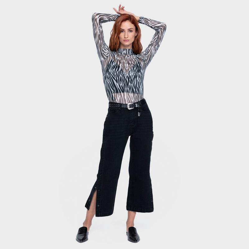 Jeans Wideleg Black