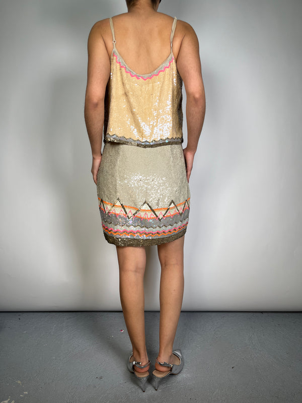 Vestido Lentejuelas Viscosa