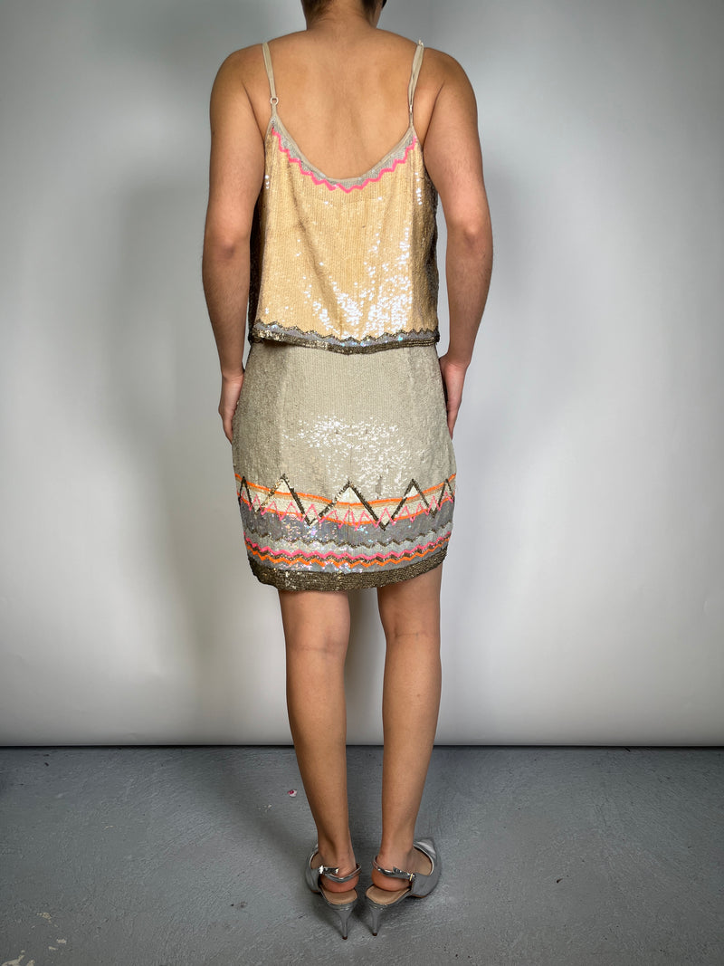 Vestido Lentejuelas Viscosa