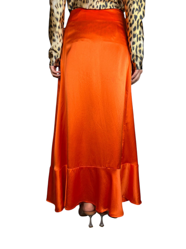 Falda Wrap Satinada