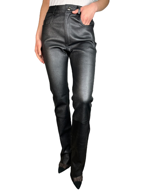 Pantalón Cuero Brillos