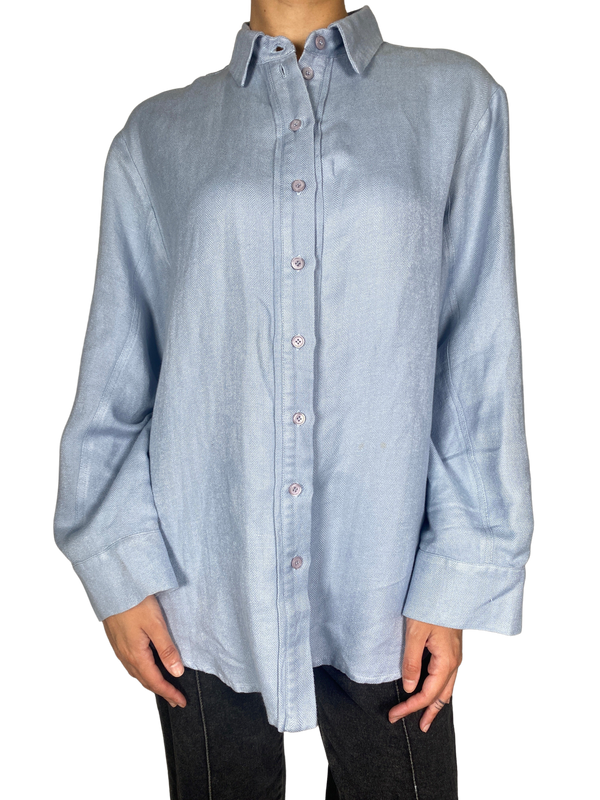 Camisa Lino Azul