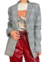 Blazer Gris Cuadros