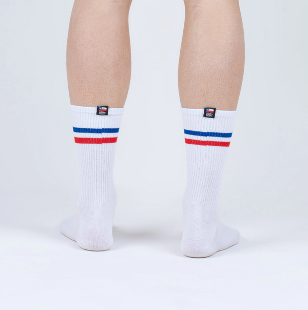 Calcetines Blanco Tricolor Largo