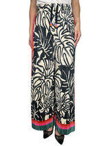 Pantalon Plisado Multicolor