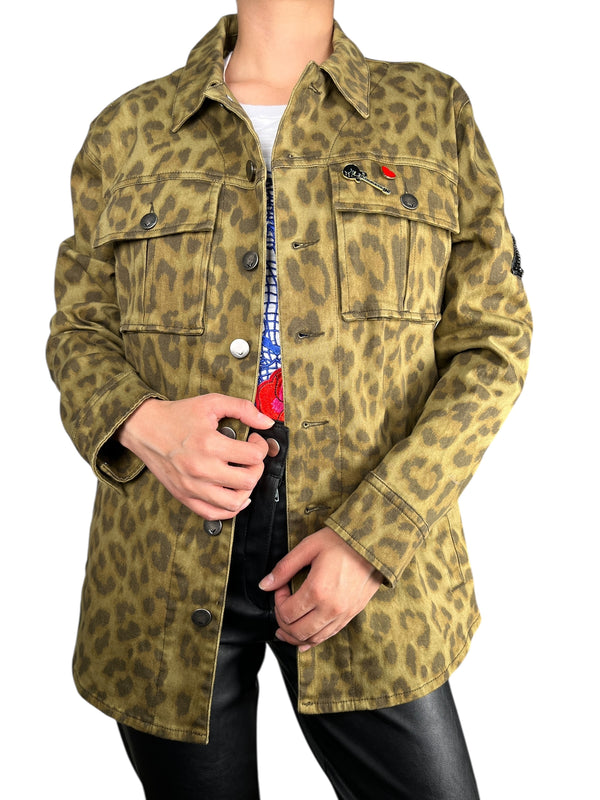 Sobrecamisa Canvas Leopard