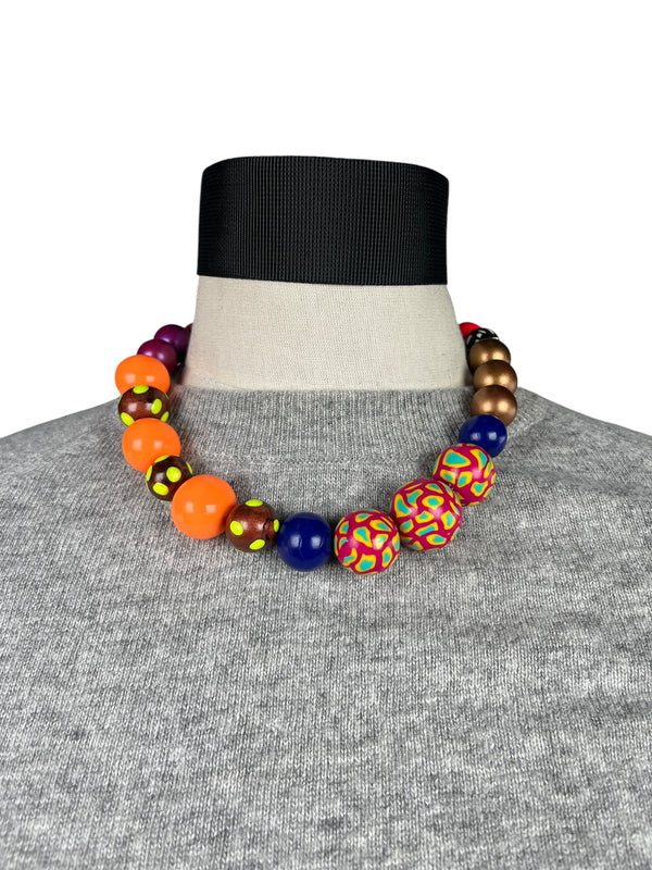 Collar Esferas Multicolor