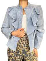 Chaqueta Cuero Azul