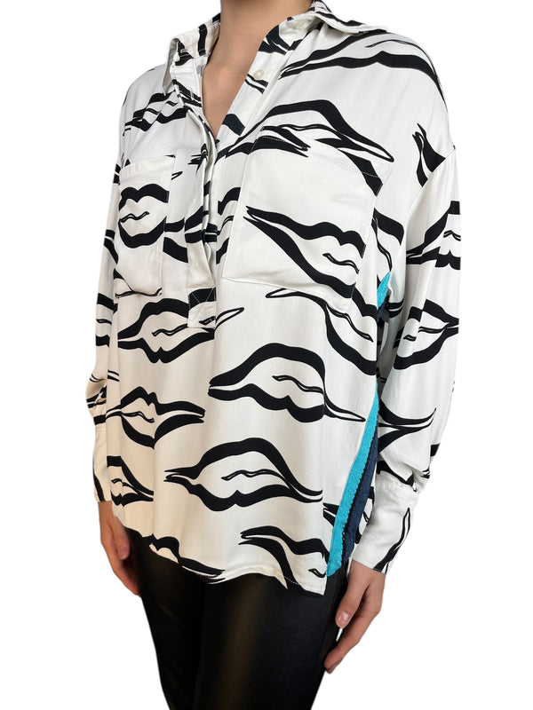 Blusa Kisses Viscosa Oversize