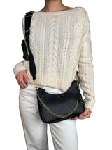 Cartera Negra Cuero