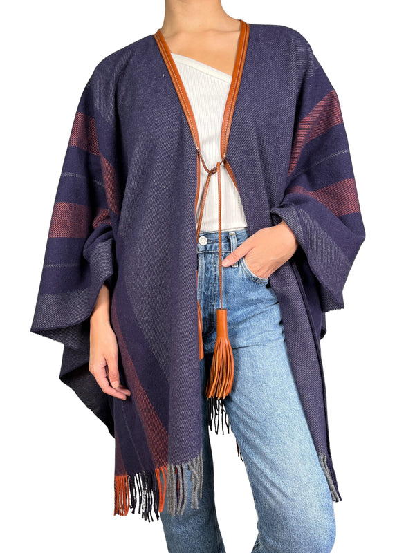 Poncho Rocabar Lana Merino Y Cashmere