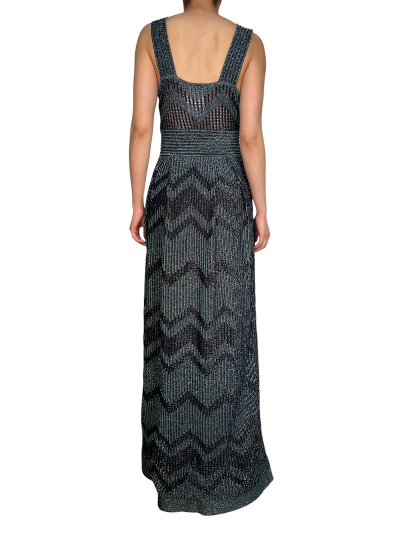 Vestido Fibras Metalizadas