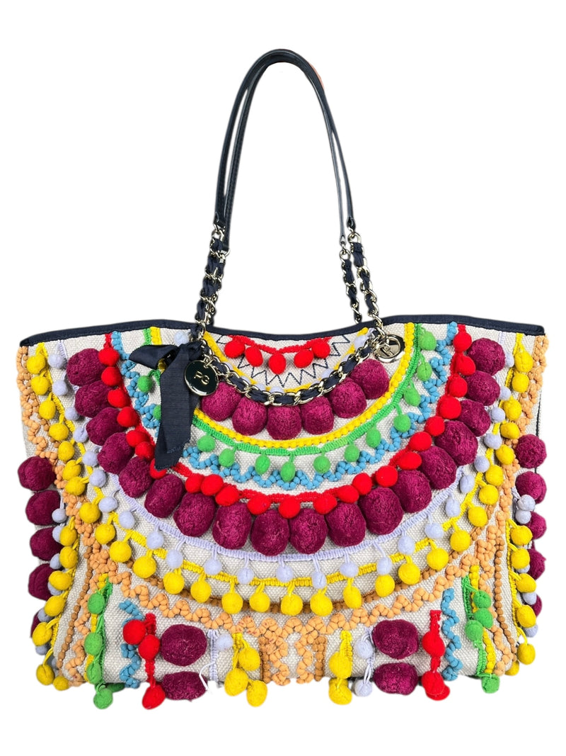 Bolso Pompones Multicolor