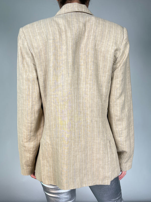 Blazer Lino Rayas