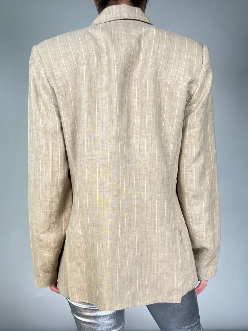 Blazer Lino Rayas