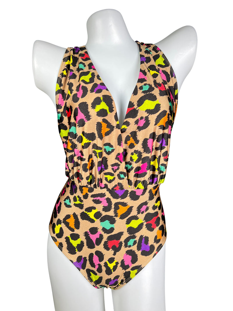 Traje De Baño Leopardo Neon