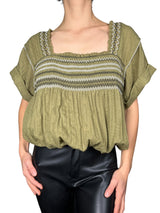 Blusa Wandering Skies In Moss