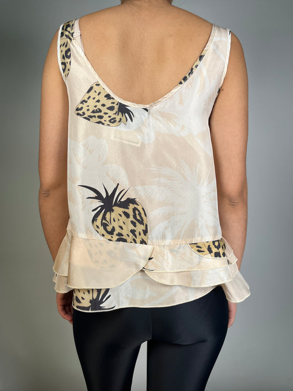 Blusa Seda Estampada