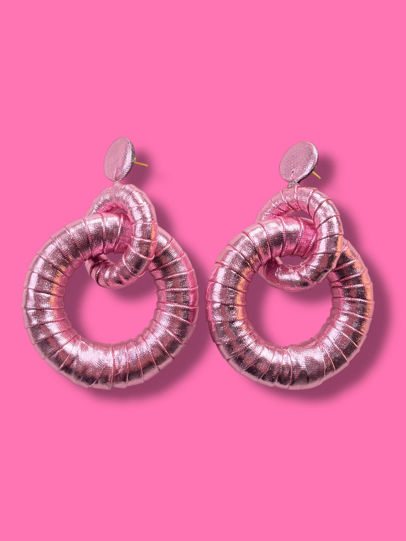 Aros Rosa Metallic
