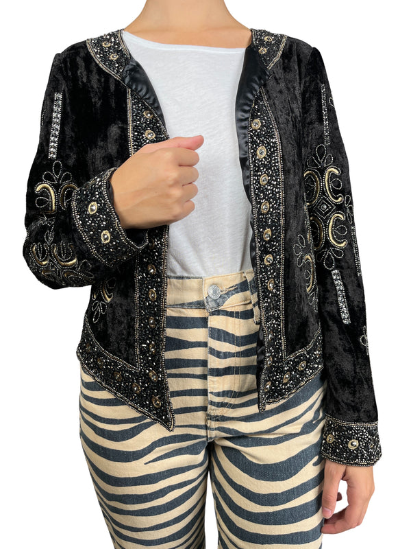 Chaqueta Velvet Bordada