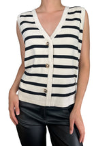 Sweater Rayas Sin Manga
