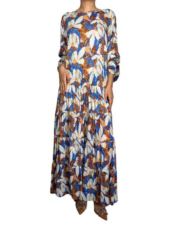 Vestido Azul Estampado