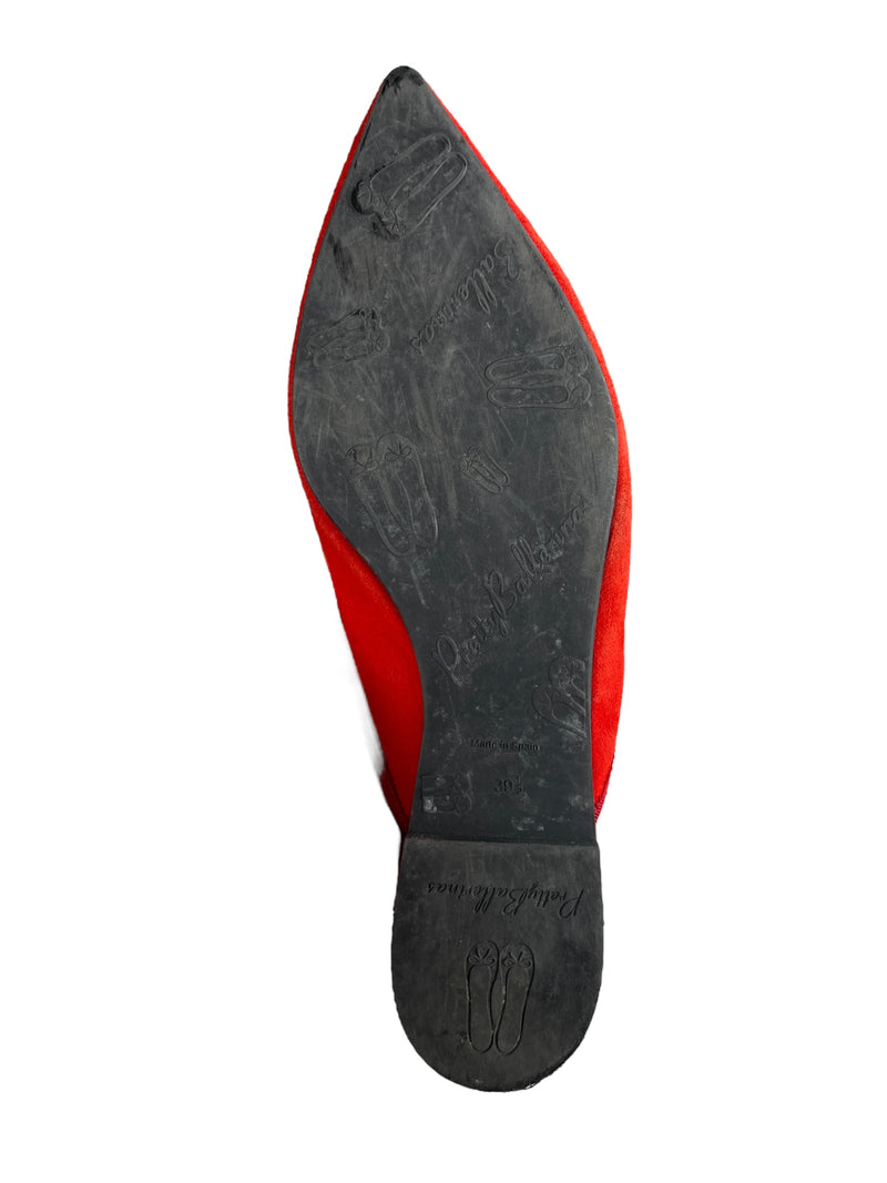 Mules Rojos Terciopelo