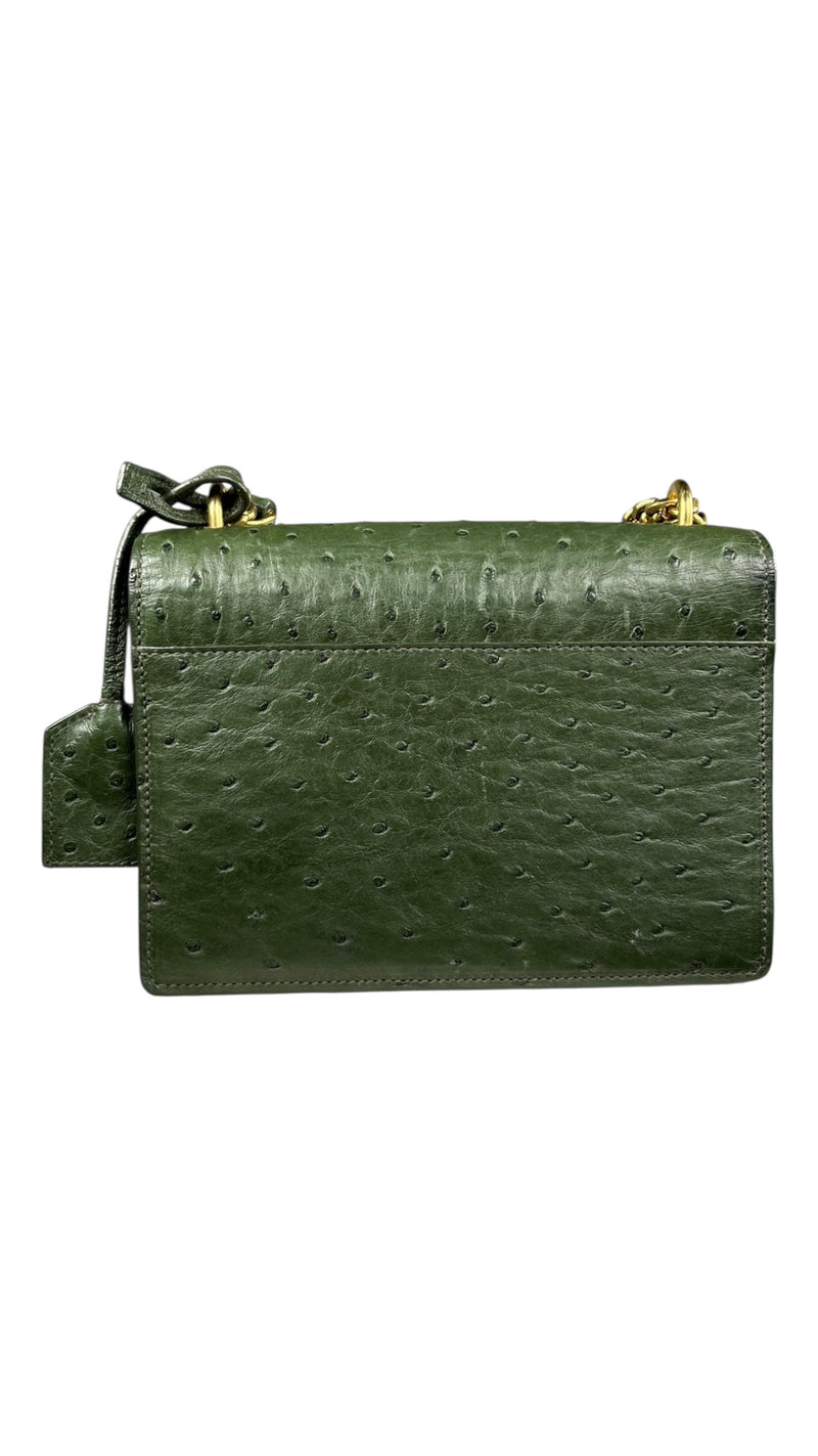 Cartera Cuero Verde