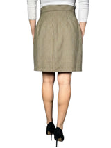 Falda Cruzada Estampado Pata de Gallo