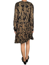 Vestido Jacquard Fibras Metalizadas