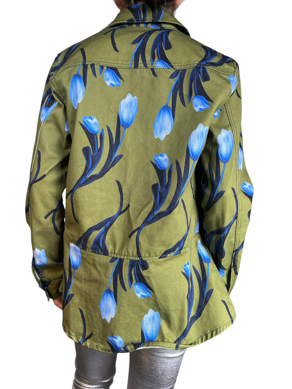 Chaqueta Denim Estampada