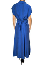 Vestido Azul Tajos