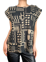 Polera Rib Hombreras