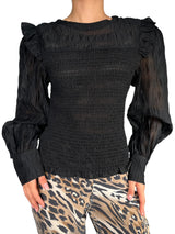 Blusa Negra Translucida