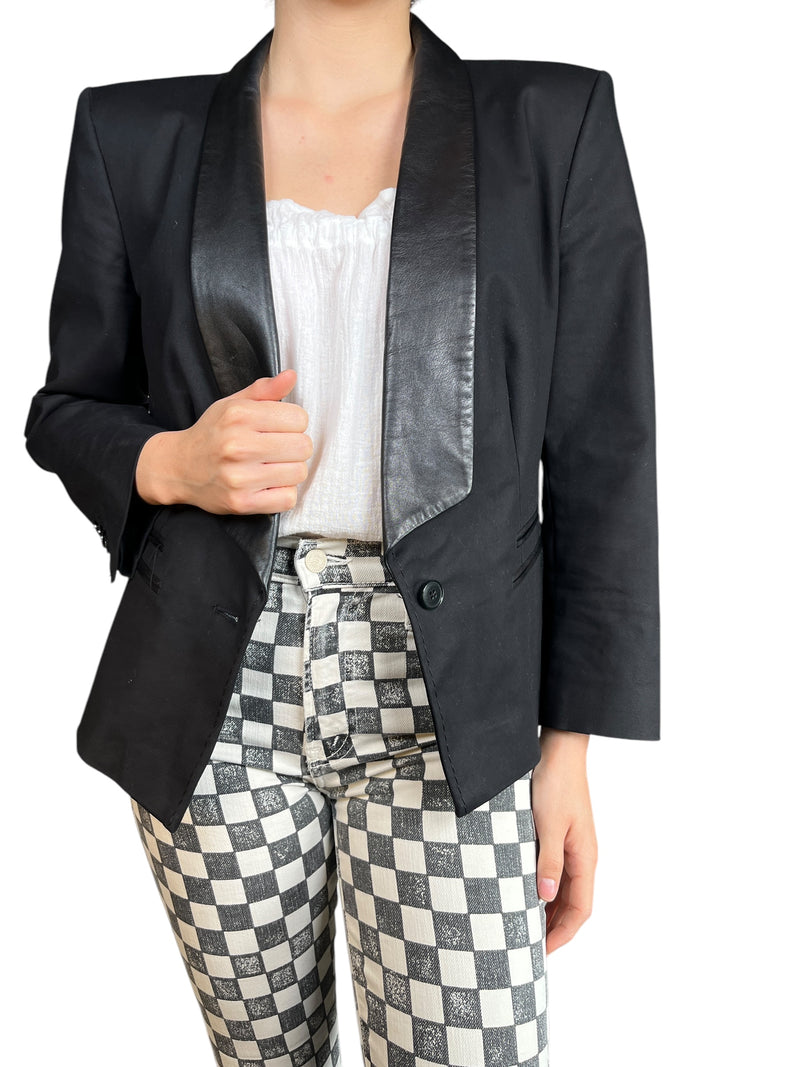 Blazer Solapa Cuero