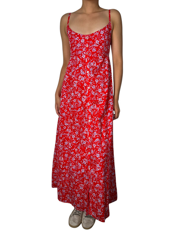 Vestido Estampado Flores Lazo