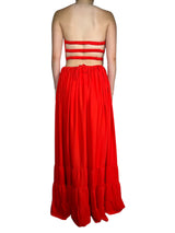 Vestido Rojo Strapless