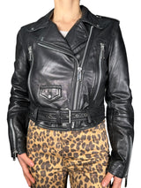 Chaqueta tipo Biker Cuero
