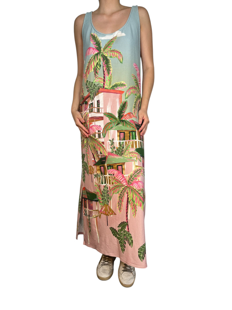 Vestido Estampado Tropical