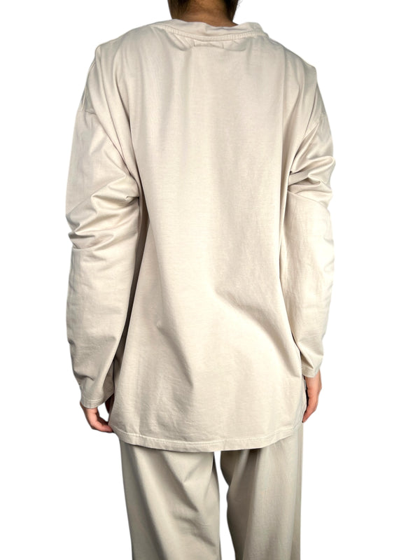 Polera Manga Larga Beige